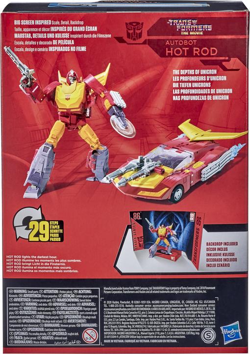Actual product image Transformers Studio Series 86 Autobot Hot Rod