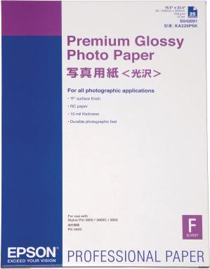 Produktbild Epson Premium Glossy Paper 255g S042091 Stylus Pro 4000 25 Blatt (255 g/m², 25x)