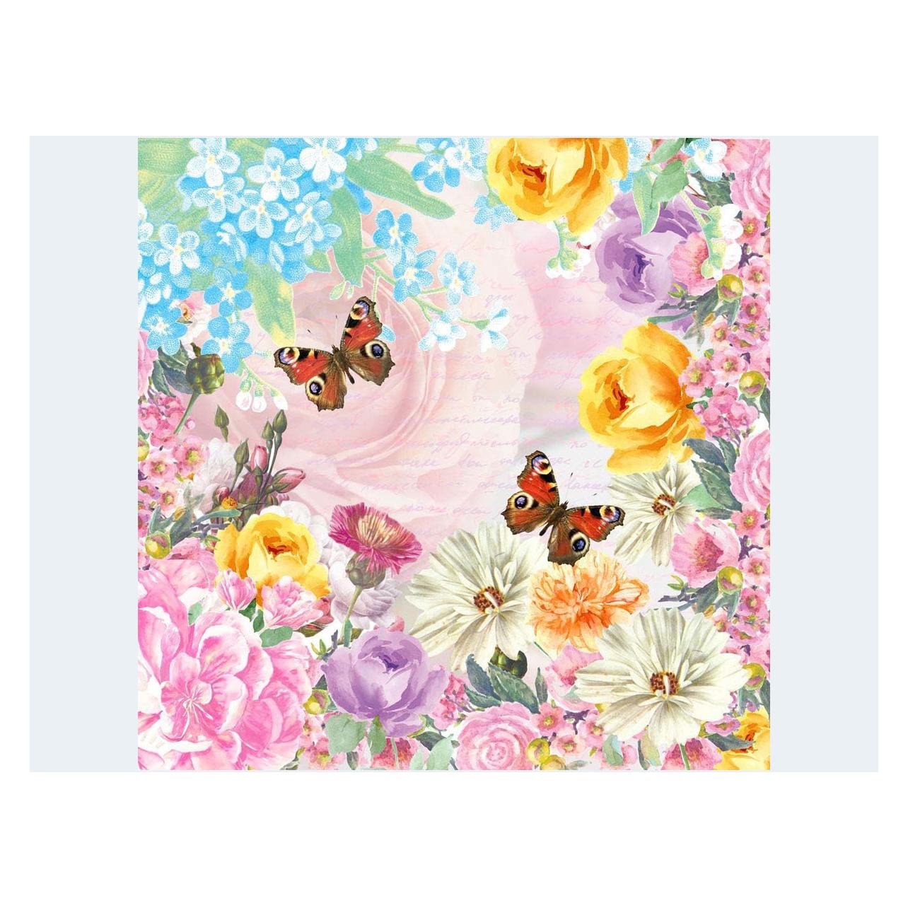 Magni, Servetten, Blumenschmetterlinge (20 Pcs., 33 X 33 cm)