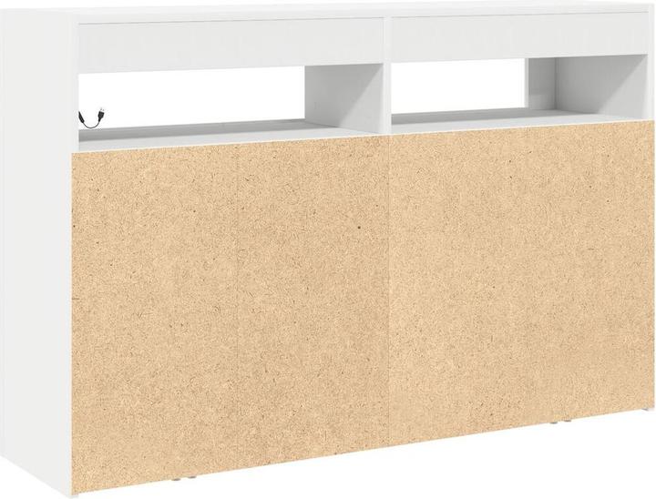 Image du produit vidaXL Buffet blanc Blanc Engineered Wood 116 x 30 x 75 cm Moderne