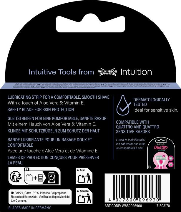 Immagine prodotto Wilkinson Quattro for Women Sensitive Klingen 3er (3x)