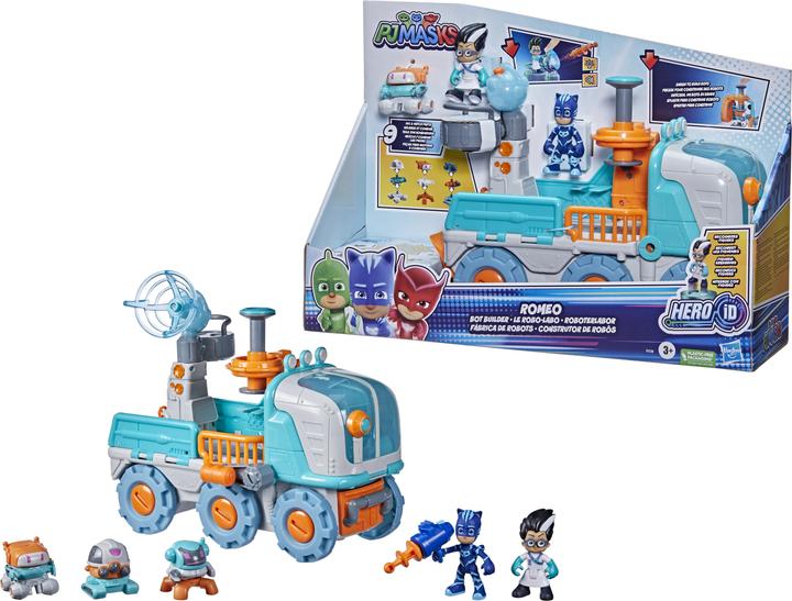 Actual product image PJ Masks Romeo's Robot Lab Preschool Toy, 2-in-1 Vehicle and Ro