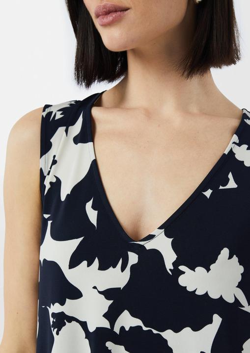 Produktbild Comma Kleid Kurzes Kleid in A-Shape mit V-Ausschnitt (36)