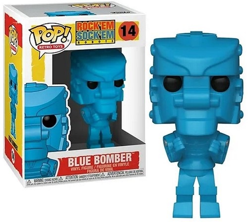 Actual product image Funko Pop! Retro Gaming Merchandise : RockEm SockEm Robot (Blue)