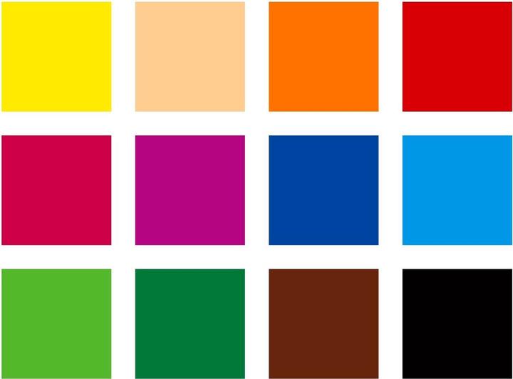 Produktbild Staedtler Farbstift (Rot, Gelb, Orange, Blau, Lichtblau, Bordeauxrot, Pfirsisc, 12 x)