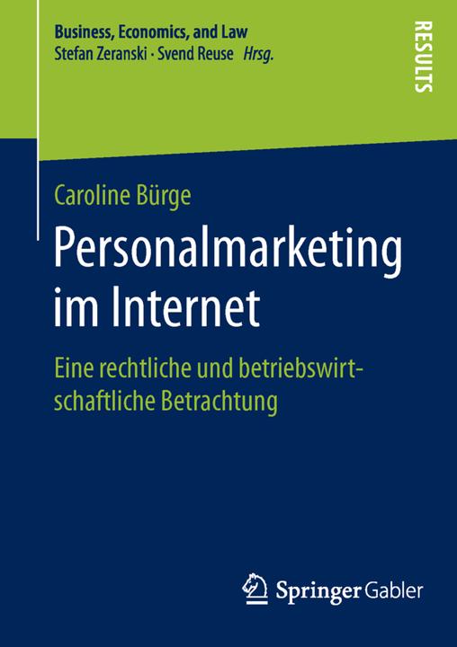 Energie-Label Personalmarketing im Internet (Deutsch, Caroline Bürge, 2016)