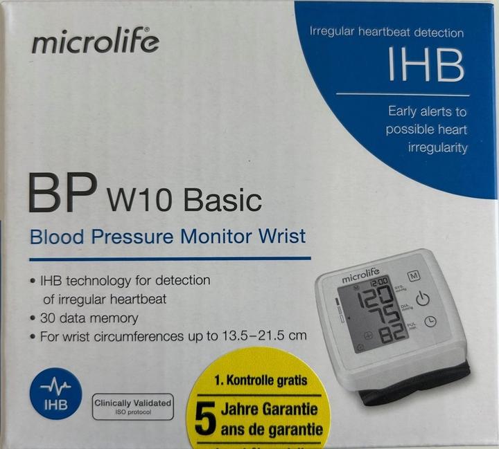 Produktbild Microlife Blutdruckmessg W10 Bas ink VRB