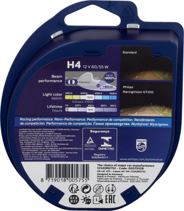 Produktbild Philips RacingVision GT200 (H4)