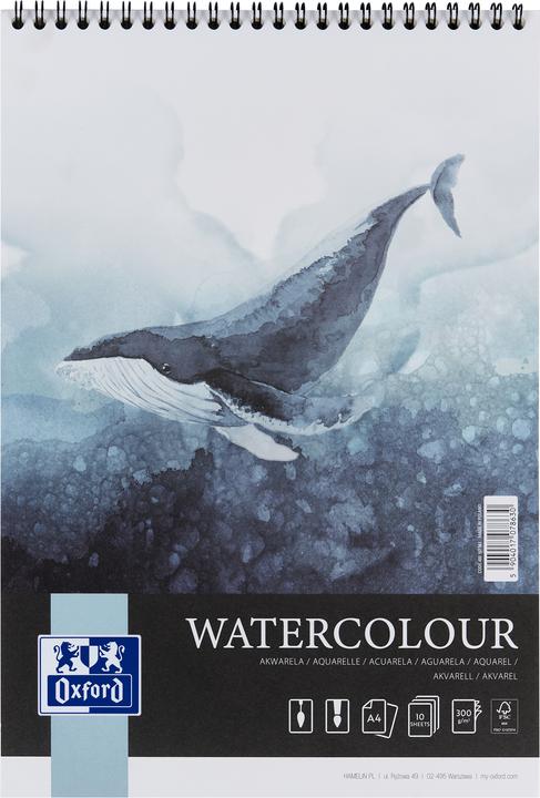 Oxford Aquarellblock (A4, Blanko, Weicher Einband)