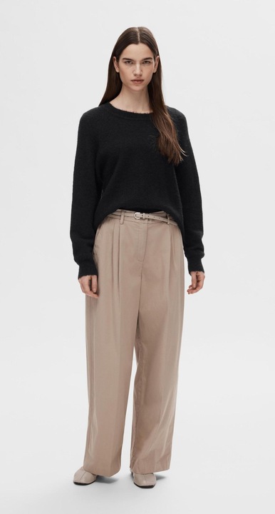 Image du produit Selected Femme Pull en laine à col ras du cou (XXL)