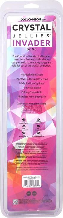 Image du produit Doc Johnson Invader - Fantasy Dildo - 8.5 / 21,6 cm - Purple
