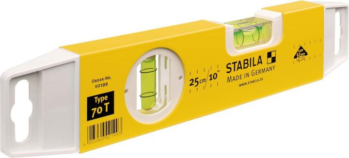 Produktbild Stabila Wasserwaage Type 70 T (25 cm)