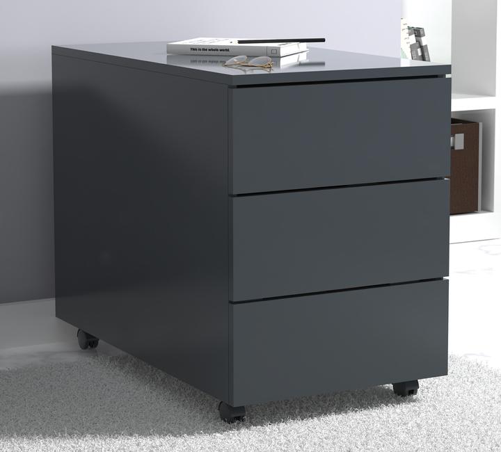 Image du produit VCM Caisson roulant Caisson d'appoint Caisson de bureau à roulettes Dasola 3 tiroirs (39 x 70 cm)