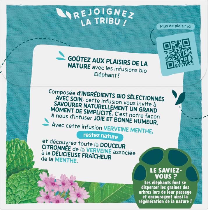 Produktbild Elephant BIO Infusion Verveine Menthe (26 g)