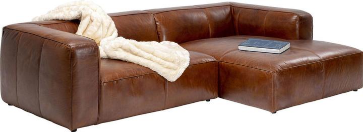 Actual product image Kare Design Corner sofa Cubetto Leather Brown (Corner sofa)