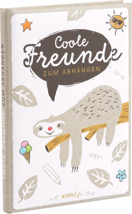 Productafbeelding Goldbuch Vriendenboek Happylife Luiaard (A5, Rijen, Hardcover)
