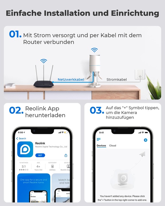 Produktbild Reolink W320-5MP (2560 x 1920 Pixels)