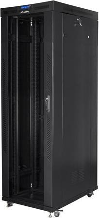 Produktbild Lanberg SZAFA INSTALACYJNA RACK STOJĄCA 19" 42U 800X1000 CZARNA DRZWI SZKLANE LCD (FLAT PACK) (42 HE, 19 Zoll Rack)