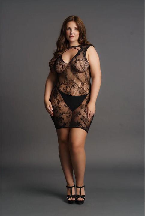 Productafbeelding Le Désir High Neck Lace Mini Dress (Eén maat voor iedereen)