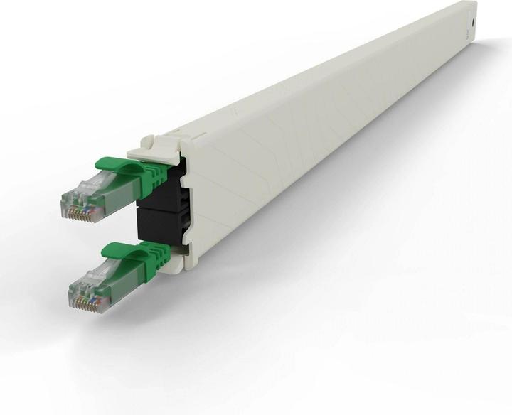 Produktbild PATCHBOX one / Cassette / 30RU / Cat 6A, UTP, 1.8 m, Grün (UTP, CAT6a, 1.80 m)