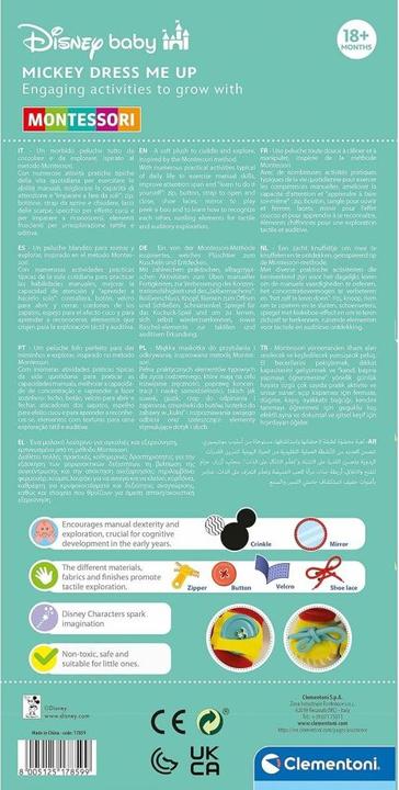 Produktbild Clementoni Clemen Baby Mickey - dress me up 17859 (10 cm)