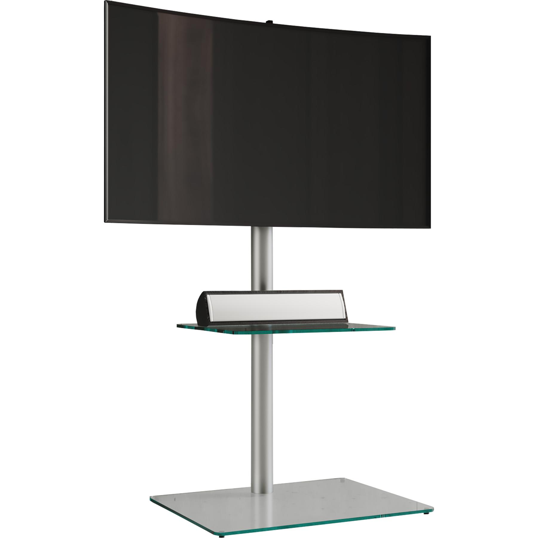VCM, Mobile TV, TV Stand LED Stand TV Stand Stahl Glas Universal "Alani Intermediate" Universal VESA (60 x 45 x 100 cm)