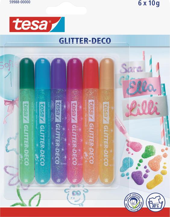 tesa Decorative glitter pens (10 g)