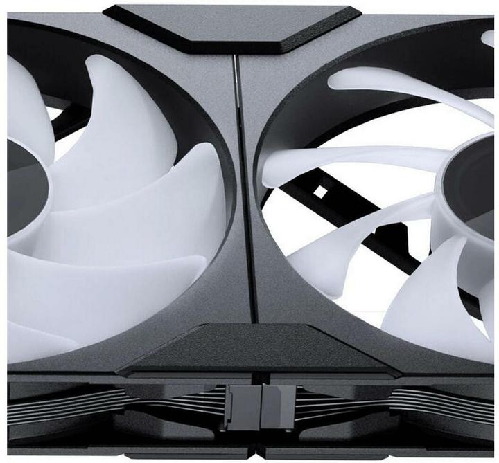 Actual product image Phanteks M25 Gen2 PWM D-RGB fan - 140mm, black (140 mm, 1x)