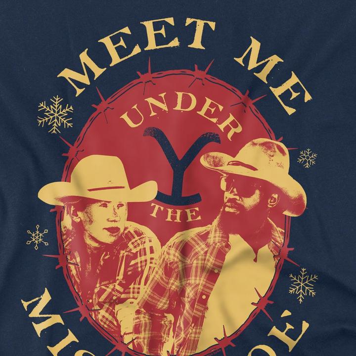 Produktbild Yellowstone Meet Me Under The Mistletoe TShirt weihnachtliches Design (4XL)