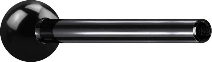 Actual product image Star Piercing Micro Threadless Barbell Bar black with ball (without brass, Titanium)