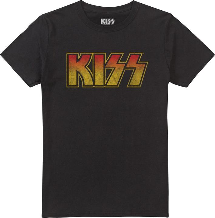Produktbild KISS Adult Vintage Classic Logo TShirt aus Baumwolle (S)