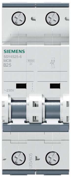 Produktbild Siemens MCB 1+N Pole Type B 10kA 25A 230V