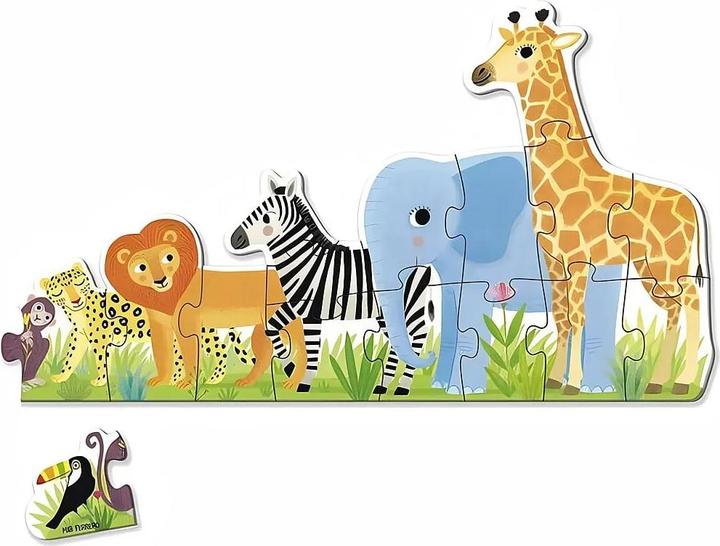 Produktbild Jumbo Puzzle XXL Dschungel, von klein.D53426 (16 Teile)