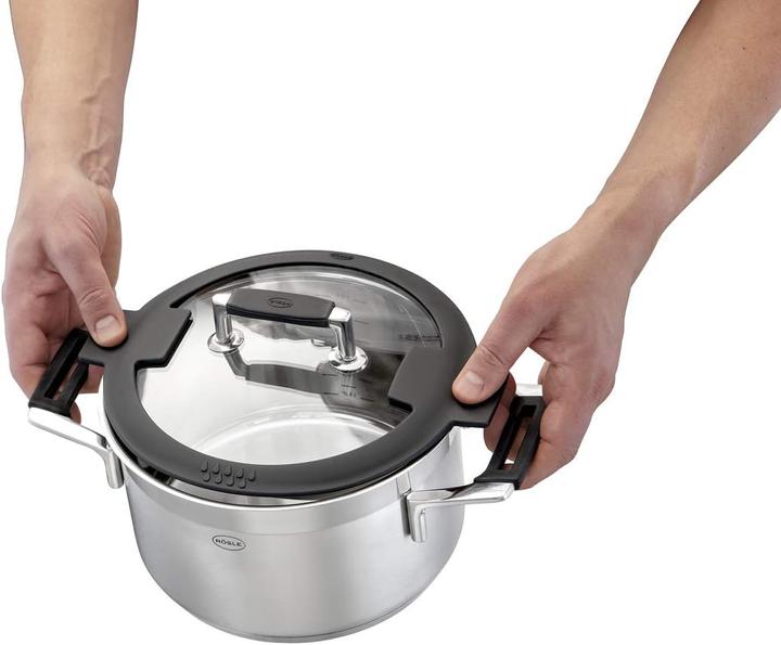 Produktbild Rösle Topfset 4-tlg. SILENCE PRO Stahlgrau (24 cm, Pfannenset + Topfset, Edelstahl)
