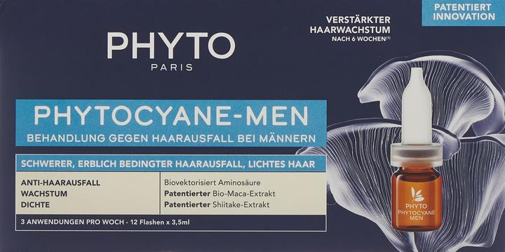 Actual product image Phyto Phytocyane Men Prog German/Italian 12 Fl 3.5 ml (Hair care set)