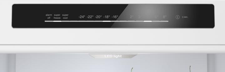 Produktbild Bosch Hausgeräte Series 4, free-standing fridge-freezer with freezer at bottom, 203 x 60 cm, Black stainless steel, M (363 l)