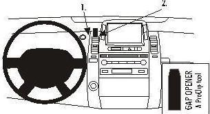 Immagine prodotto Brodit 853437 Supporto per auto Toyota Prius