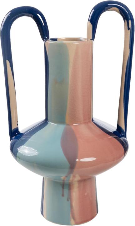 Mehrfarbiger Keramik-Blumenkübel (1x)