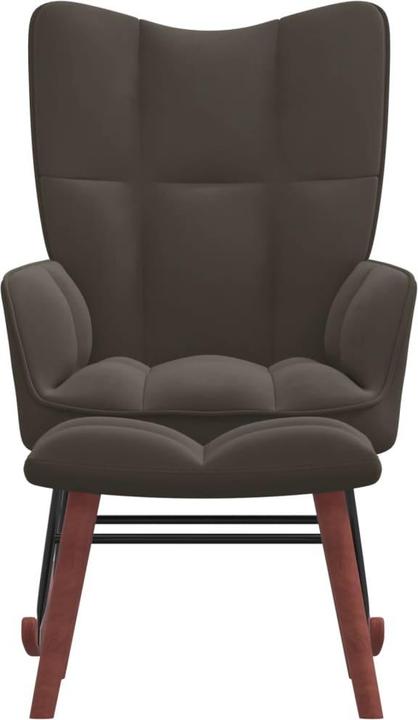 Immagine prodotto vidaXL Schaukelstuhl mit Hocker