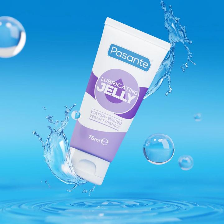 Actual product image Pasante Lubricating Jelly" 75ml vegan water-based lubricant - recommended for vaginal dryness. (75 ml)