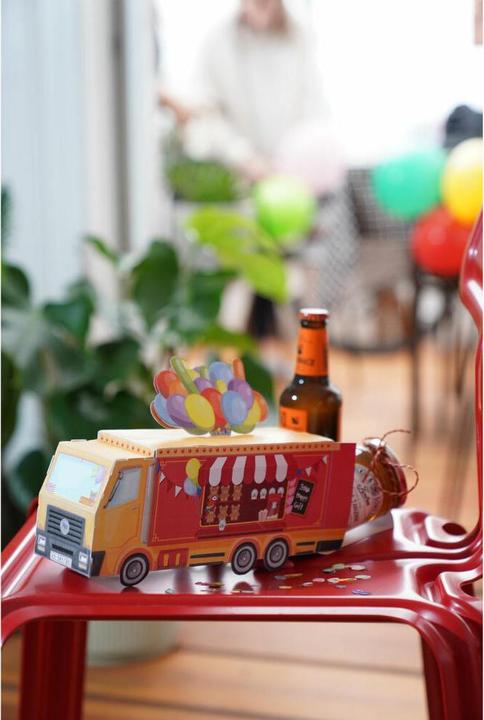 Immagine prodotto Donkey Products Scatola regalo pieghevole Circus Truck (Scatola da regalo, 1 x)