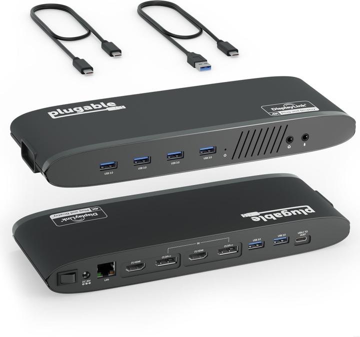Produktbild Plugable USB 3.0 Dual 4K Display Dock (USB-C)