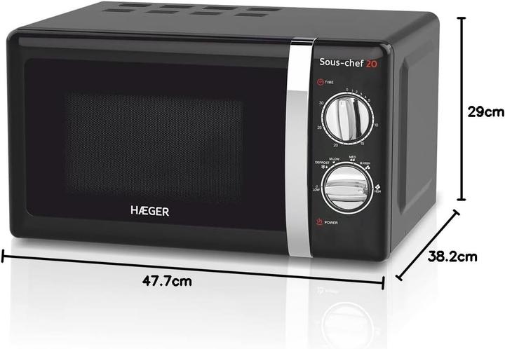 Actual product image Haeger Sous-Chef 20 Black Microwave (20 l)
