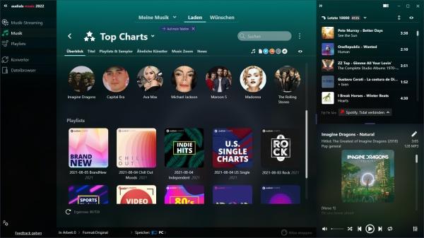 Produktbild Avanquest Audials Music 2022 (Code in a Box) (1 User, 1 Monat)