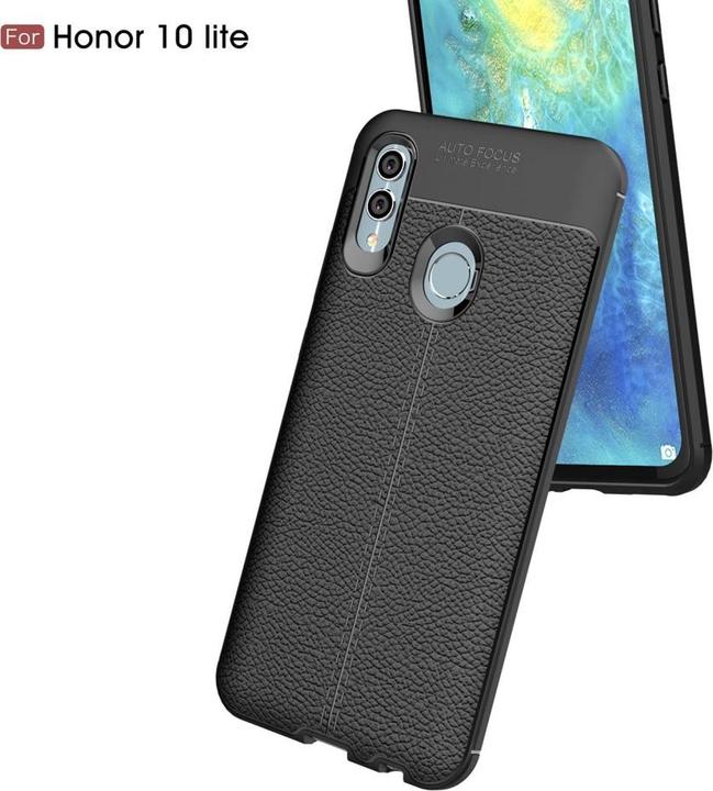 Actual product image Screenguard Honor 10 Lite Case Leather Design TPU Cover (Honor 10 Lite)