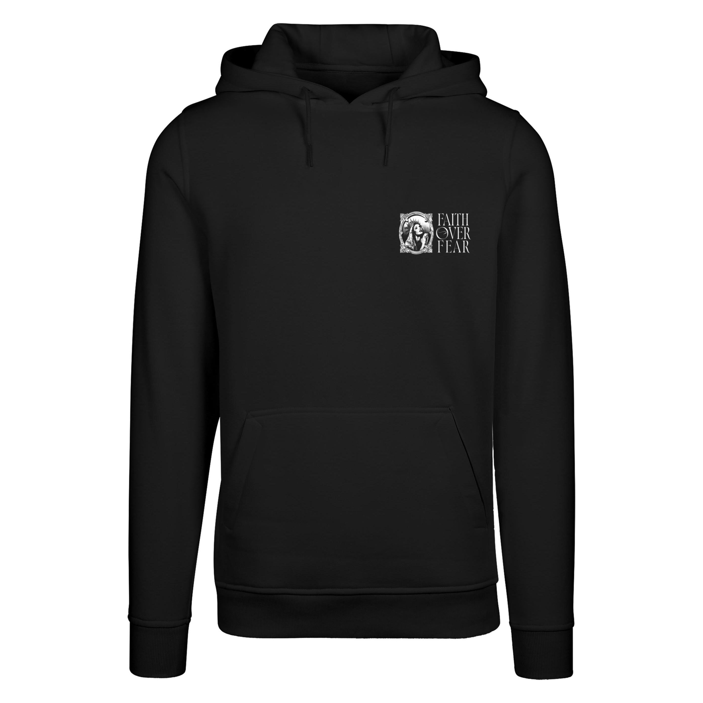 Mister Tee, Herren, Pullover, MisterTee Faith Over Fear Hoody - 171551, Schwarz, (Xxl)