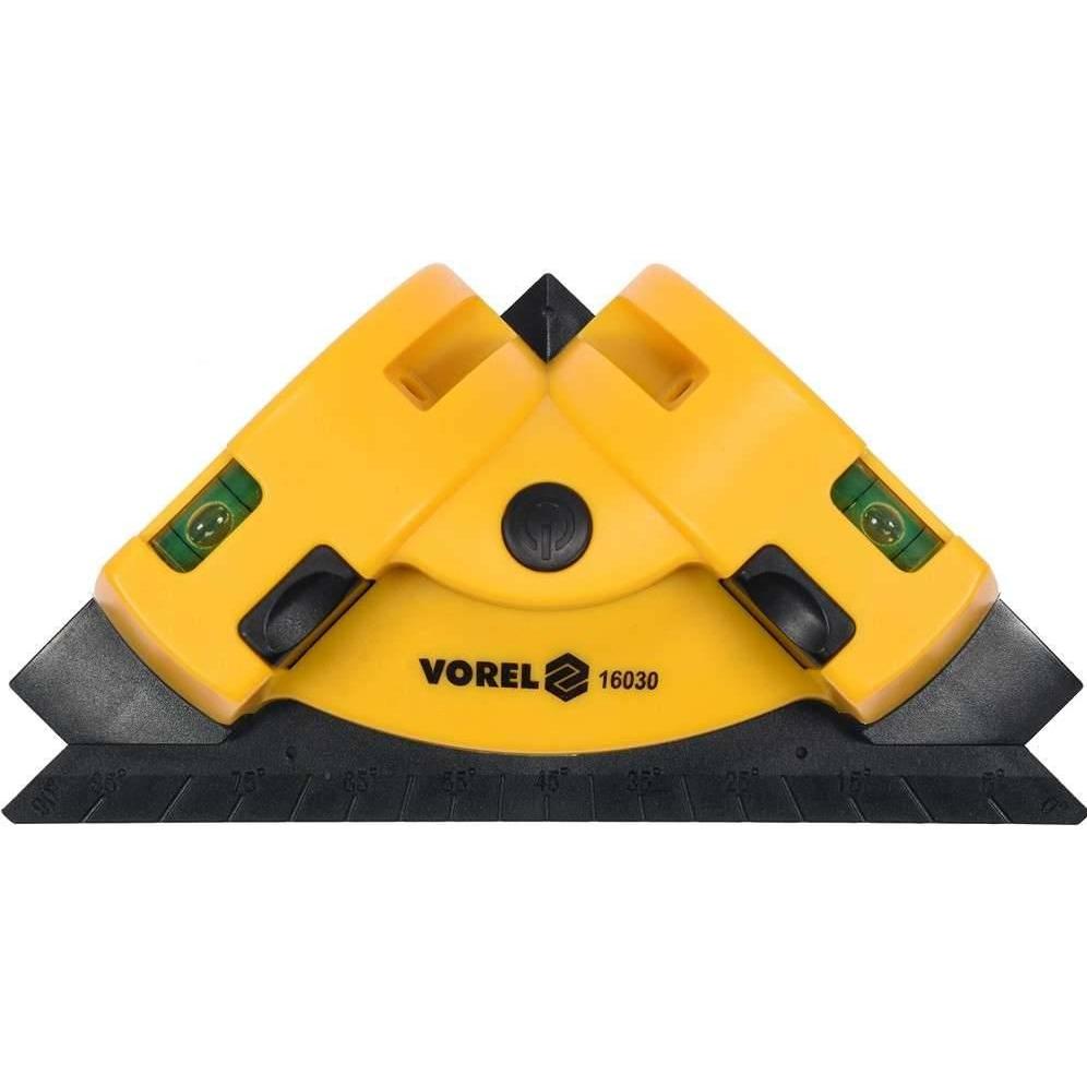 Vorel, Linienlaser, Winkellaser Fliesenlaser 90° mit 2 Saugnäpfen und Wasserwaage