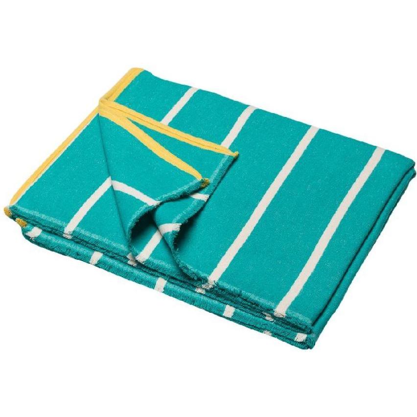 Thumbnail - David Fussenegger, Decke, Flanelldecke Streif.verde mare.45425440 (140 x 200 cm)