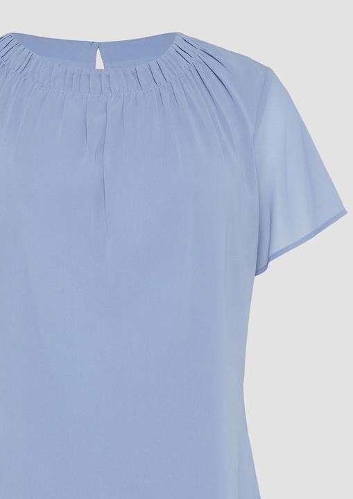 Immagine prodotto s.Oliver Bluse Chiffonbluse mit Falten am Ausschnitt (36)