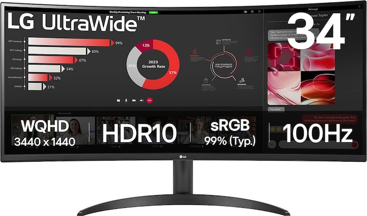 Actual product image LG 34WR50QK-B.AEU (3440 x 1440 pixels, 34")